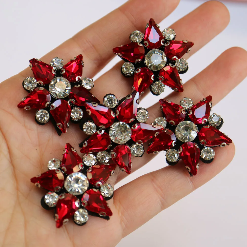 5pc/lot Handmade Star beaded patches for clothing DIY rhinestone sequins Sew on patch embroidery appliques parche ropa | Дом и сад