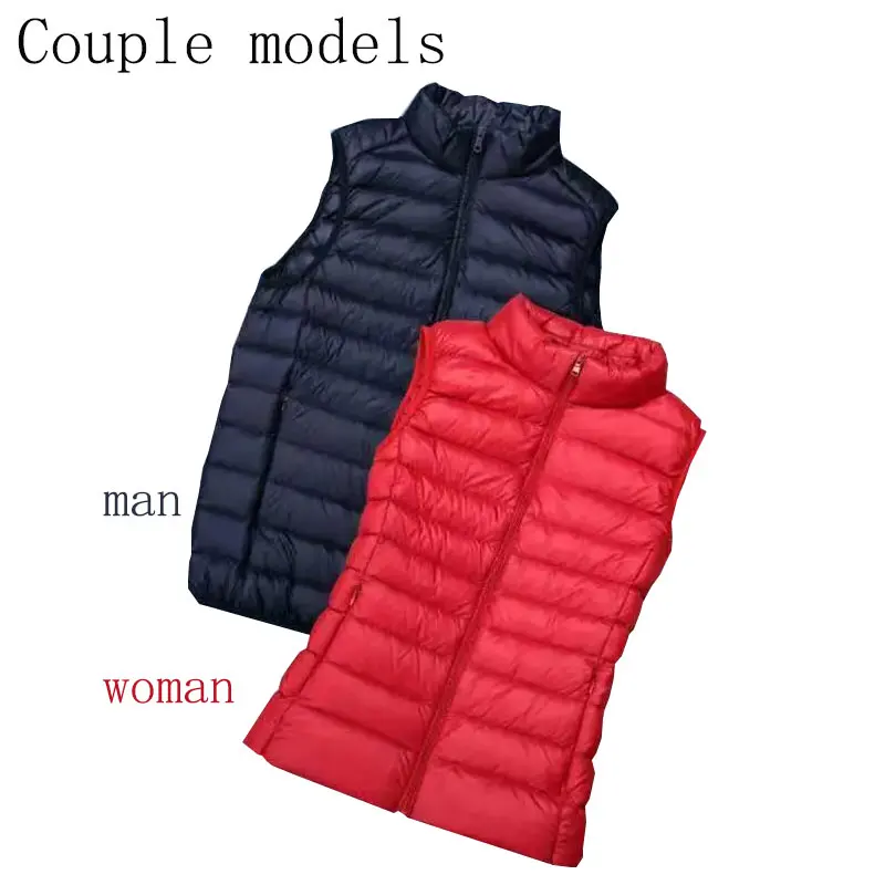 

Ultra-light Women's coats Sleeveless White Duck Feather Warm Waistcoat Down Vest Down jacket women spring 2022 feminine coat