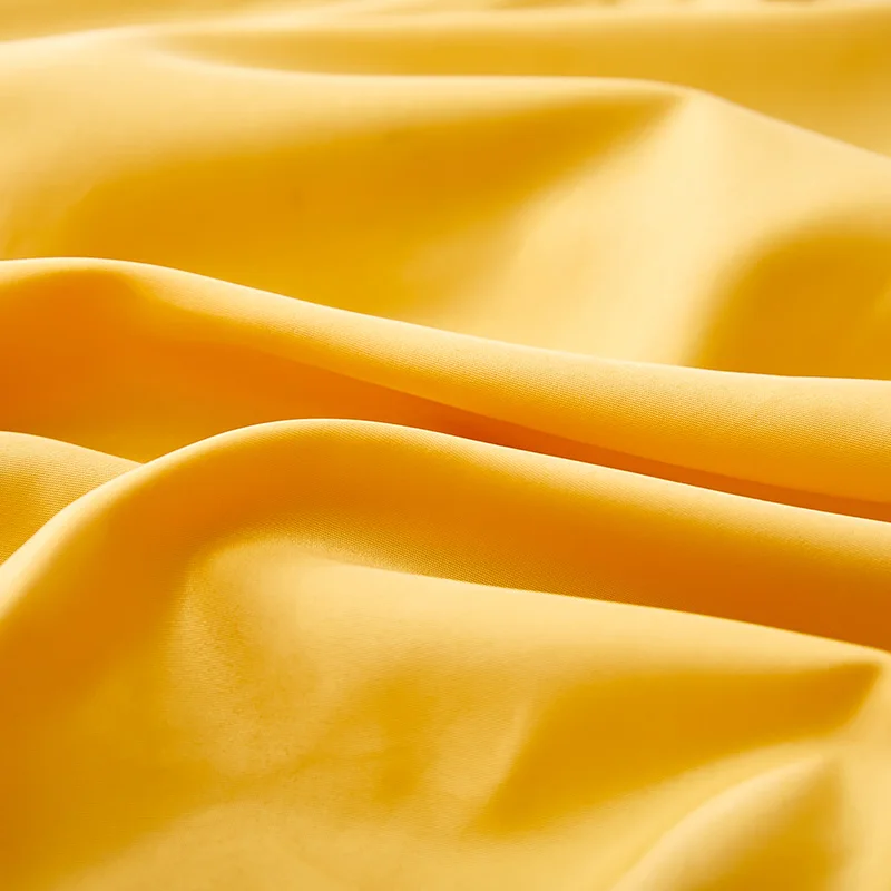 

2021 New 100%Polyester Four Corners With Elastic Band Bed Sheet Bedspread non-slip Simmons Mattress Cover Dustproof Yellow Color
