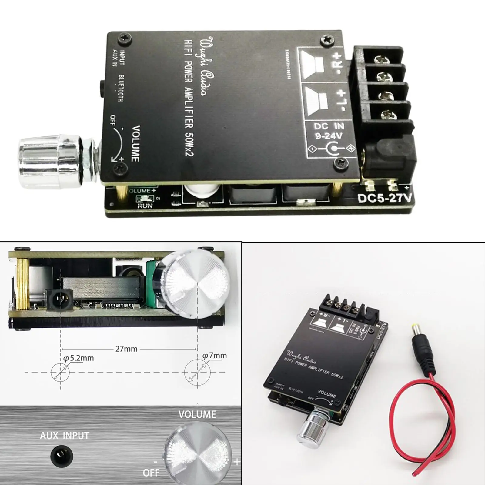 

2x50W Digital Bluetooth 5.0 Audio Amplifier Board AMP Dual Channel Power Amplify Circuit for Speaker Sound System