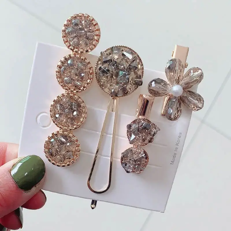 Pearl заколку для женская простая шпилька волос Молодая девушка сторона-особые
