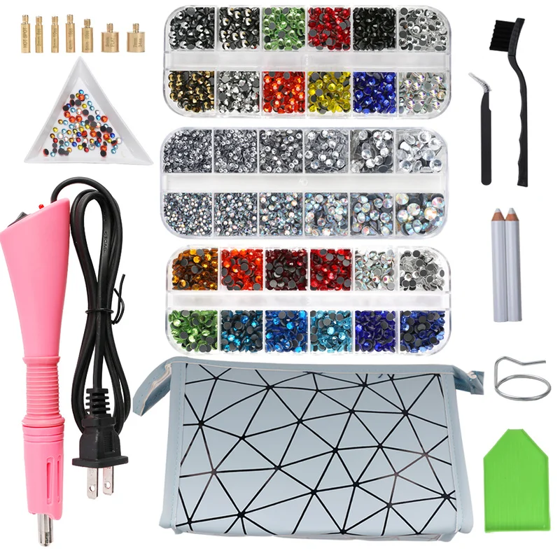 3 Box устройство горячей фиксации для нанесения страз/8800 шт. ”из страз комплект с