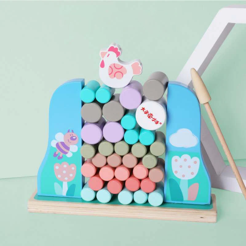 Детские блоки Монтессори для раннего обучения развивающая баланс Интерактивная