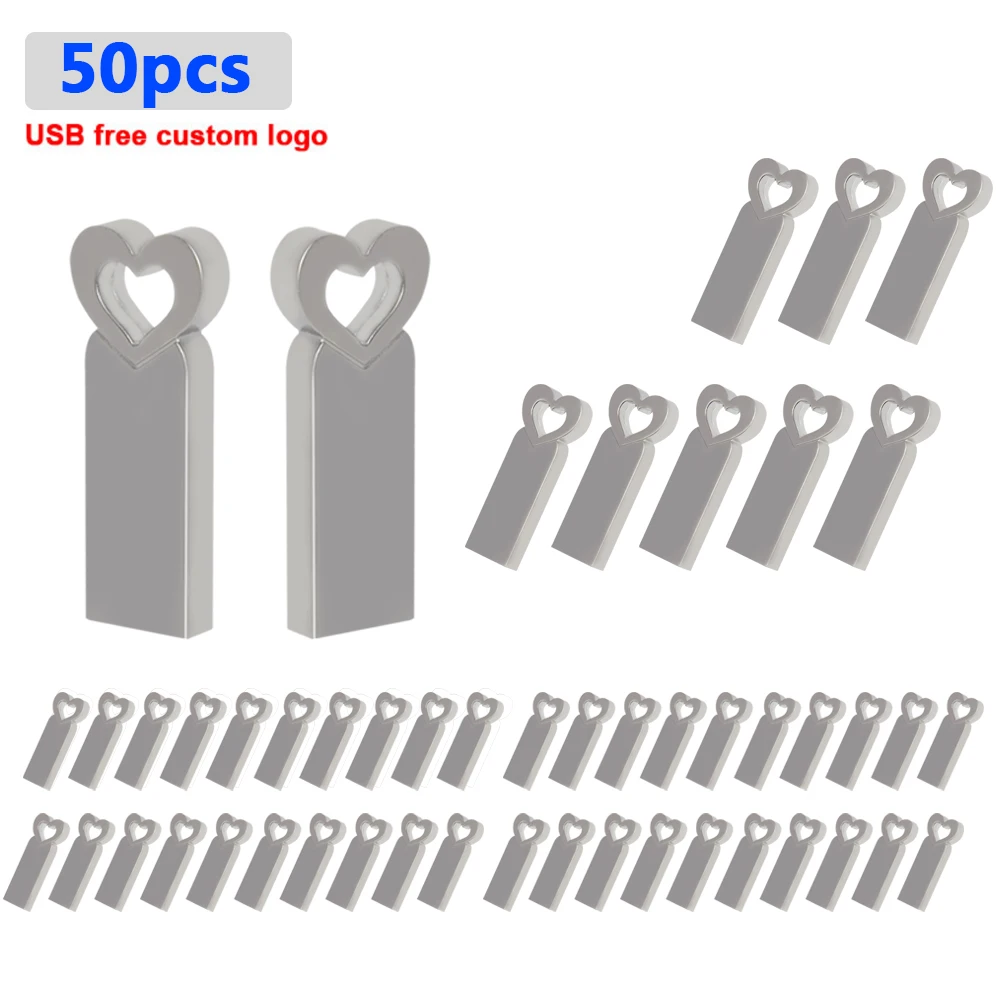 

50pcs logo free USB2.0 Flash DriveS 128g 16gb 32gb 64gb 8gb 4gb flash memory Metal Pendrive High Speed USB 2.0 Flash Drive Stick