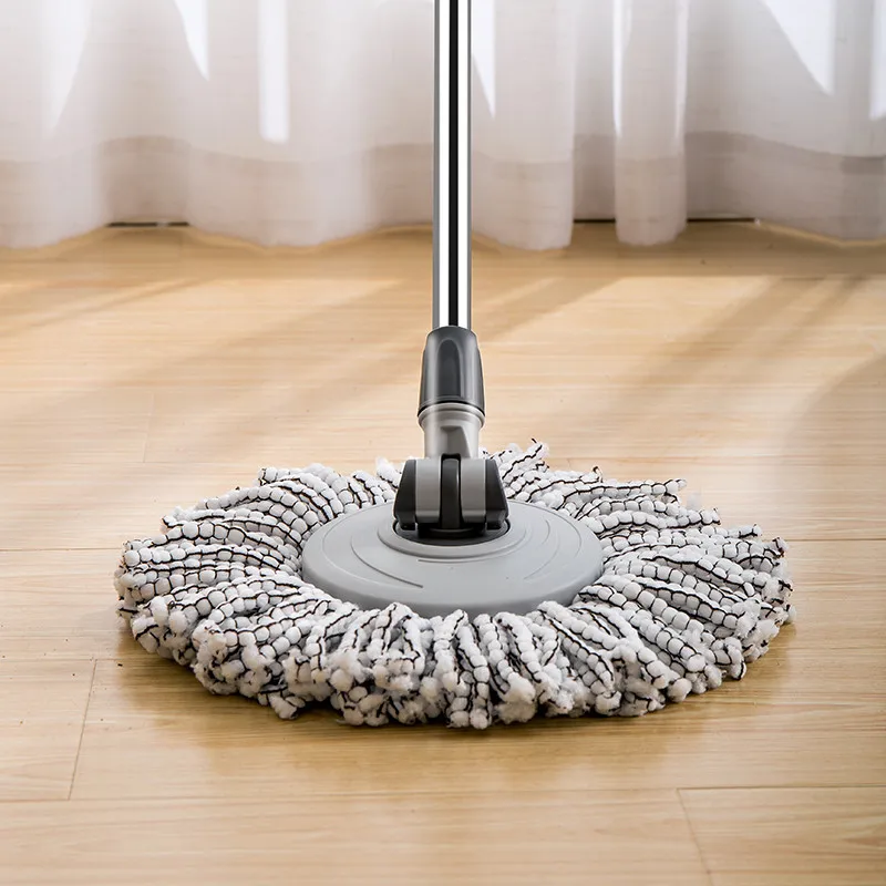 

Spin Mop Bucket System 360 Easy Wring Microfiber Floor Mop with Stainless Steel Basket and Wheels Spinning Mop Cleaning System