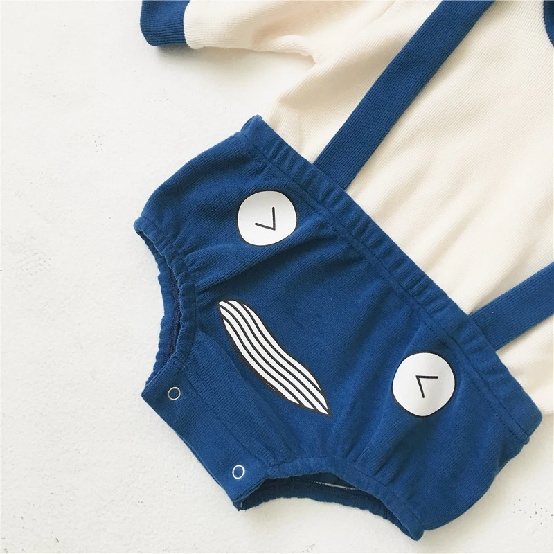 Весенне-осенняя одежда для малышей свитер с капюшоном и рисунком новорожденных