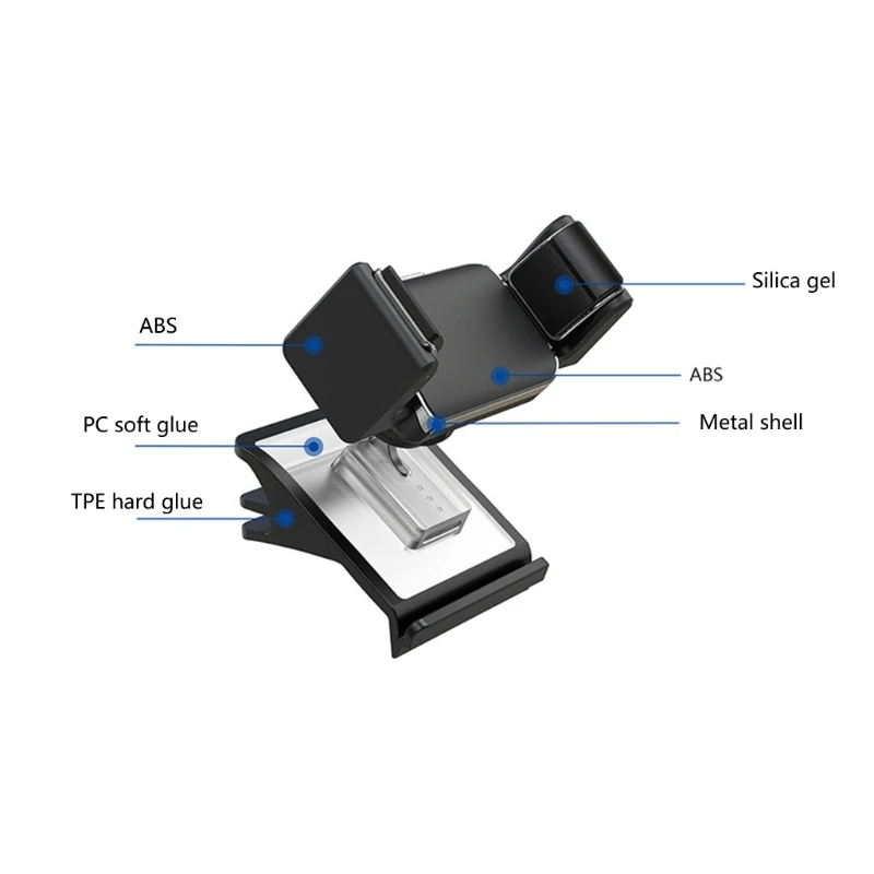 

50LC Phone Mount Air Outlet Phone Bracket Lossless Installation for Model3/Y-Memory Lock Bracket/Gravity Stand/Solar Stent