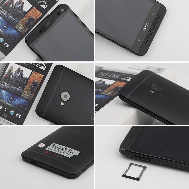Разблокированные оригинальные HTC M7 4G смартфоны One 801e 32 ГБ ROM Sense UI 5 0 Android