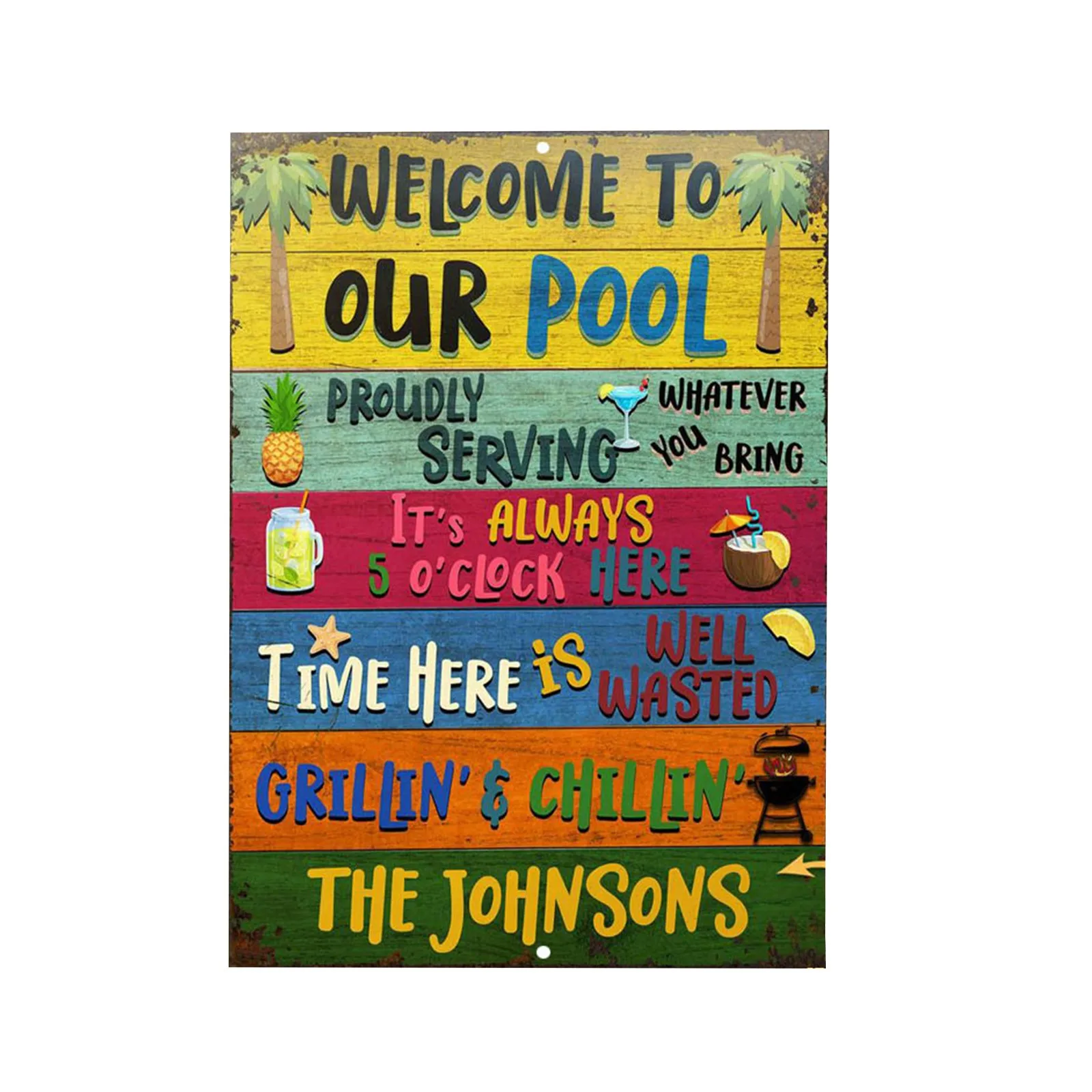 

Beach Tin Sign Plaque Metal Vintage Summer Metal Wall Sign Beach Decor For Beach Bar Beach House Seaside Decorative Plate