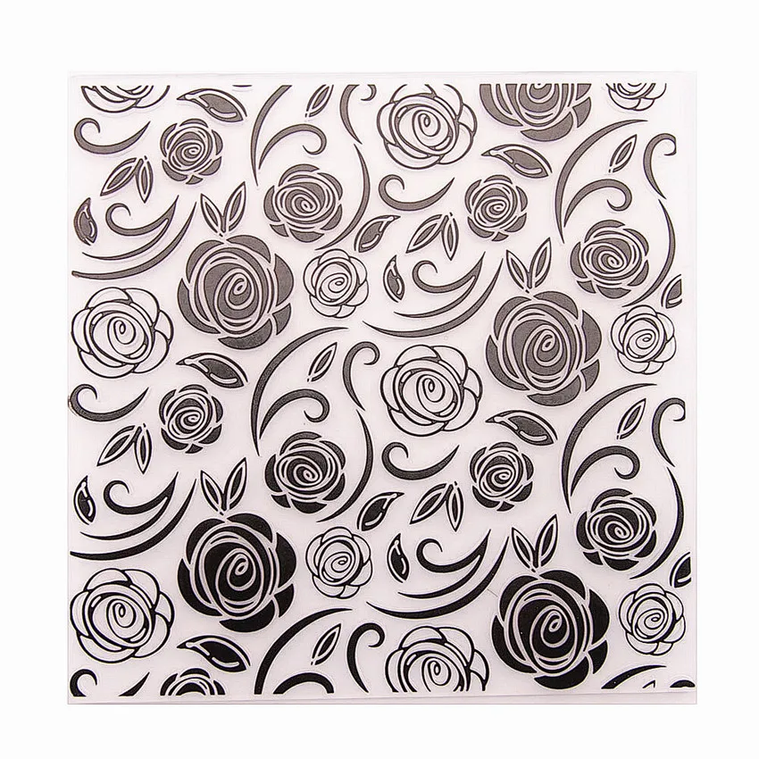 15x15 см Сезон Осень Цветочная лоза-вьющаяся папки для тиснения Пластик