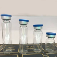 10pcs clear injection glass vialstopper with flip off caps small medicine bottles experimental test liquid containers