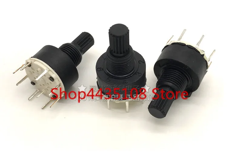 10 шт. SR16 series экологически чистый пластиковый 16 мм поворотный переключатель 15 мм цветочный осевой ленточный переключатель