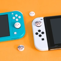 switch oled milk tea thumb grip cap joycon controller protective case game handle joystick cover for nintendo switch accessories