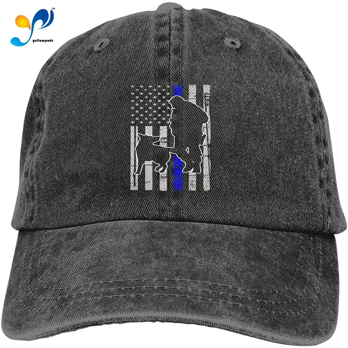 

Police K-9 Thin Blue Line Unisex Soft Casquette Cap Fashion Hat Vintage Adjustable Baseball Caps