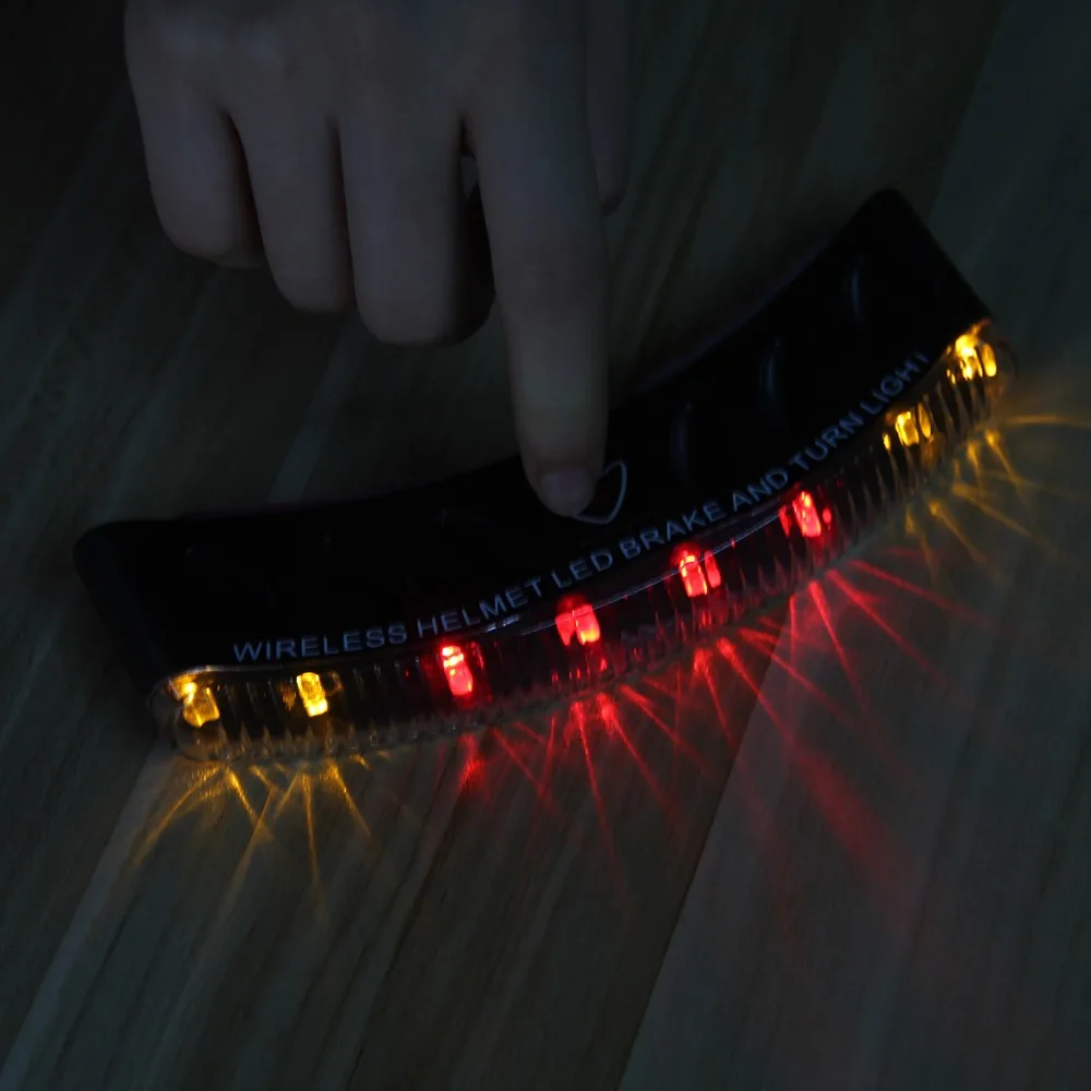 Светодиодная лампа POSSBAY для мотоциклетного шлема беспроводной указатель