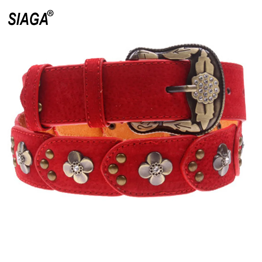 Женский ремень из натуральной воловьей кожи в стиле ретро|Женские ремни| |