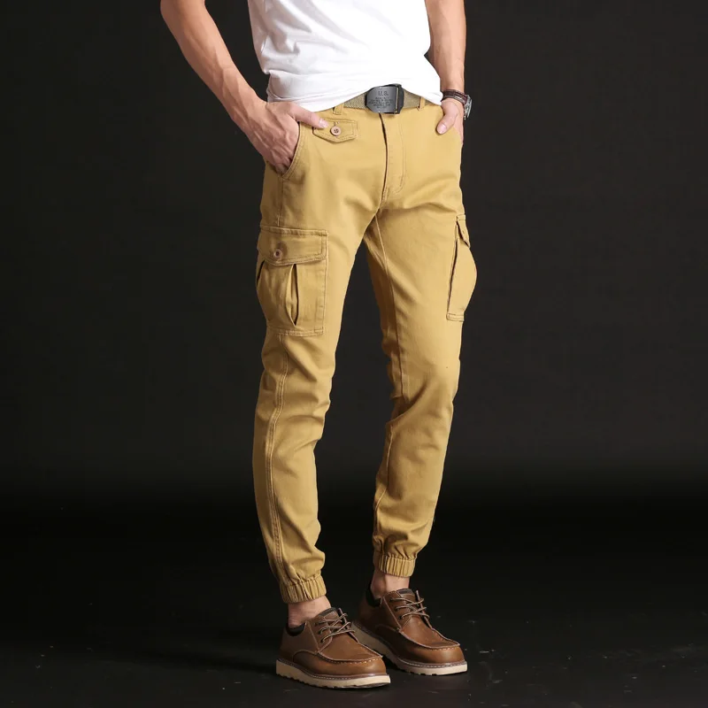Брюки карго мужские стрейчевые с боковым карманом|Повседневные брюки| |