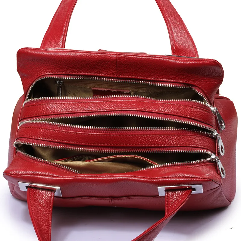 Luxury Brand Women Handbags Genuine Leather Bag Ladies Shoulder Bags Boston Large Capacity Tote Female WLHB1992 | Багаж и сумки