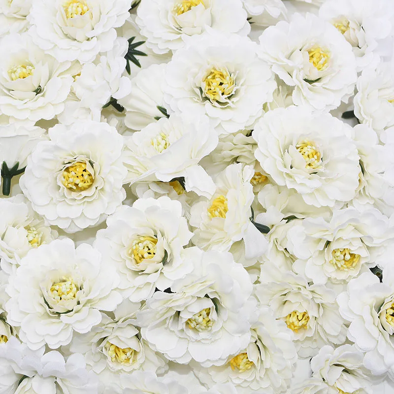 20 штук искусственные головки цветов шелковые хризантемы пиона для дома и сада