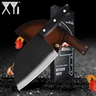 Нож Мясорубка XYj, с карабином, с полным хвостом, крышка подарочной коробки, из нержавеющей стали
