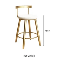 simple and modern bar chairs golden bars tea cafes luxurious household wrought iron high stools