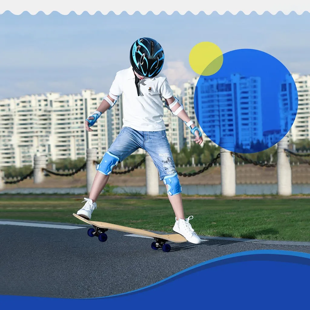 Детский скейтборд для начинающих рыба граффити мини доска занятий спортом на