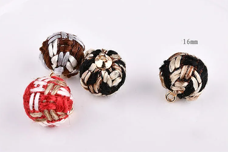 Аксессуары для подвесок в виде вязаных шариков ручная работа ранние серьги