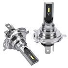2 шт., Автомобильные светодиодные лампы H4 H7 H11 H1 H3 3000K 4300K 12 В 24 в 80 Вт 12000 лм