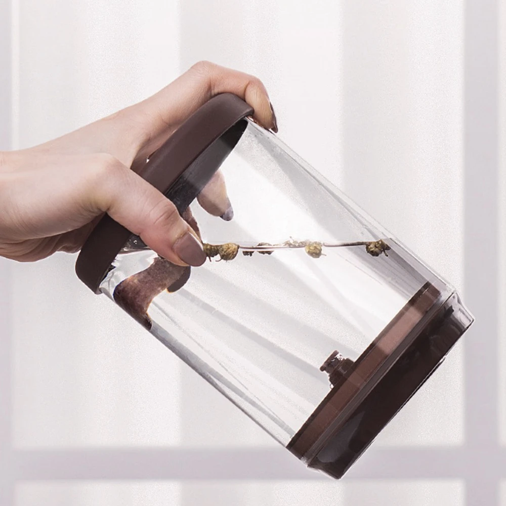 Контейнер для хранения кофейных зерен с герметичной крышкой стеклянная банка