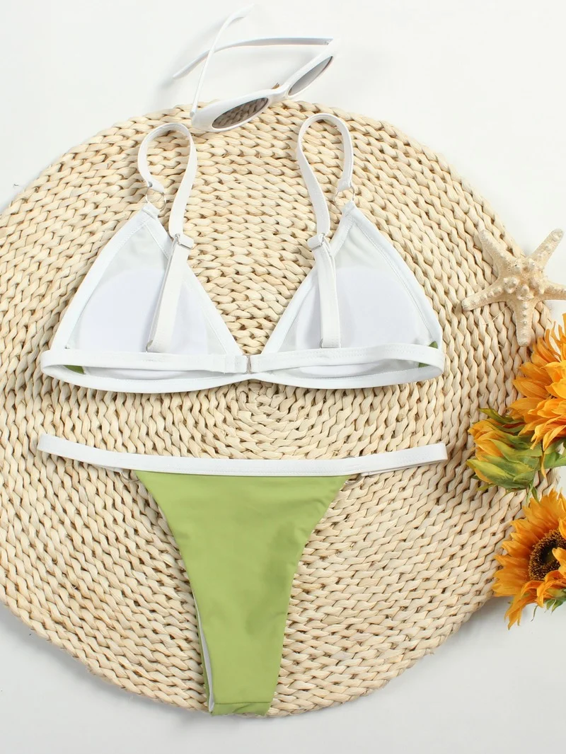 

WEPBEL Attractive Women's Swimsuit Bandeau Bandage Bikini Set Push-Up Brazilian Swimwear Beachwear