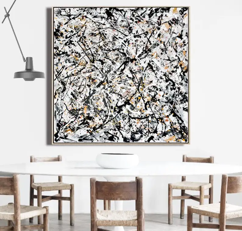 

Abstract Painting Large Wall Art Ochre Canvas Art Original Acrylic Painting Canvas Painting Modern Abstract Artwork Home Decor