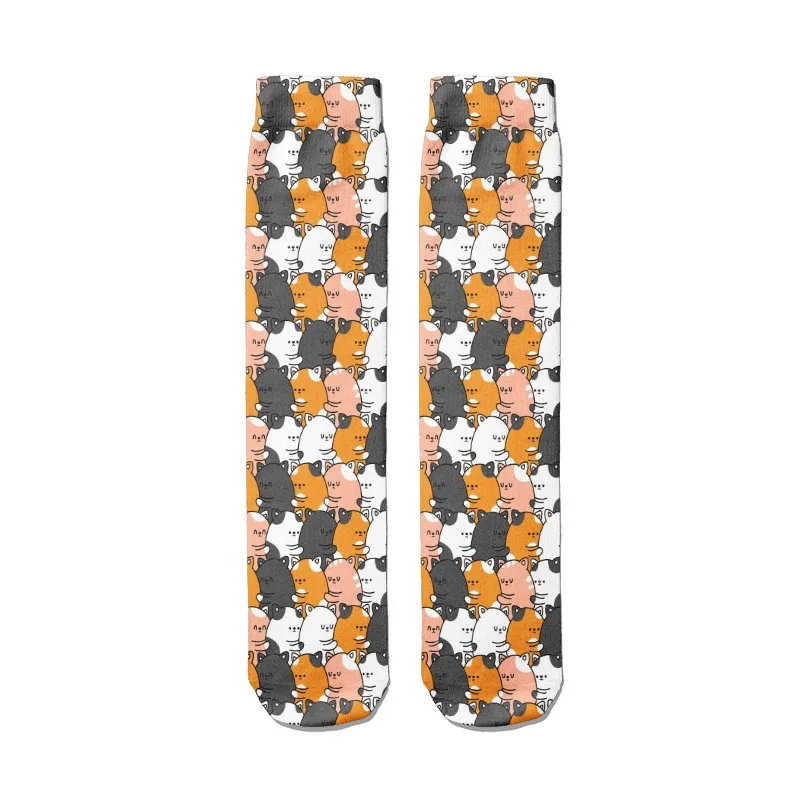 Носки женские хлопковые с рисовыми шариками милые носки в стиле Харадзюку