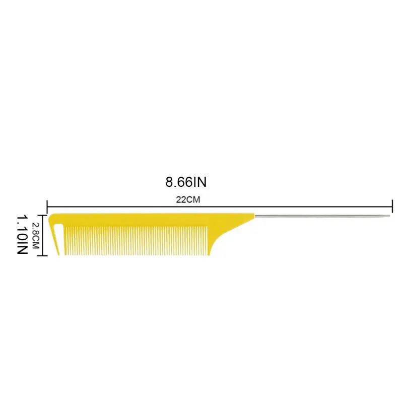 

Professional Hair Dye Comb One-way Weave Highlighting Foiling Sectioning Highlight Cutting Combs Salon Hairdressing Tool