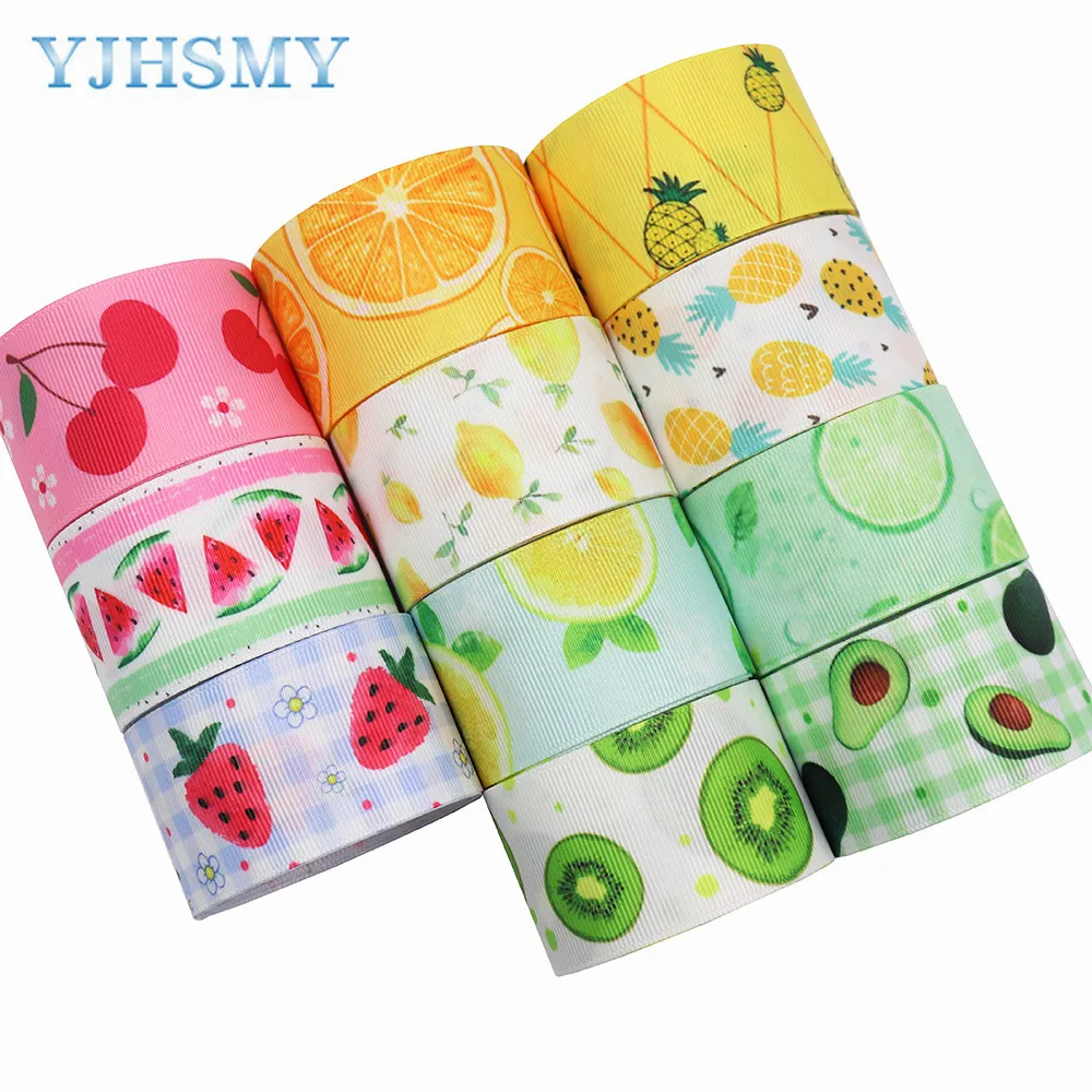 5 yards Fruit Watermelon Cherry Avocado Printing Heat Transfer Ribbon Thread Rib Mobile Phone Strap |