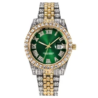 rhinestone watch men luxury full diamond mens watches cz quartz mens watch waterproof hip hop male clock gift relogio masculino