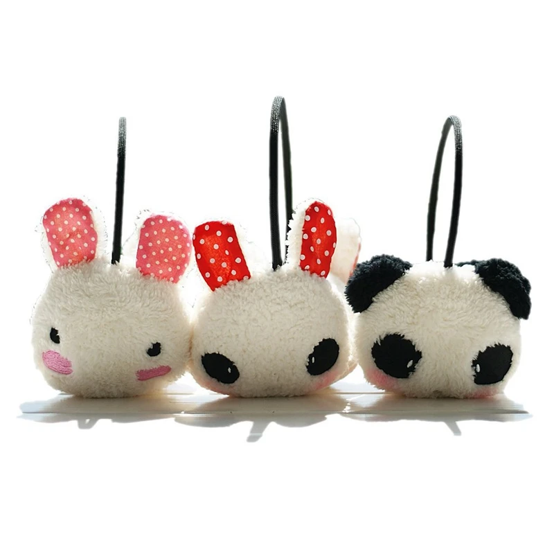 Зимняя Милая обогреватель для наушников в виде кролика разные цвета |