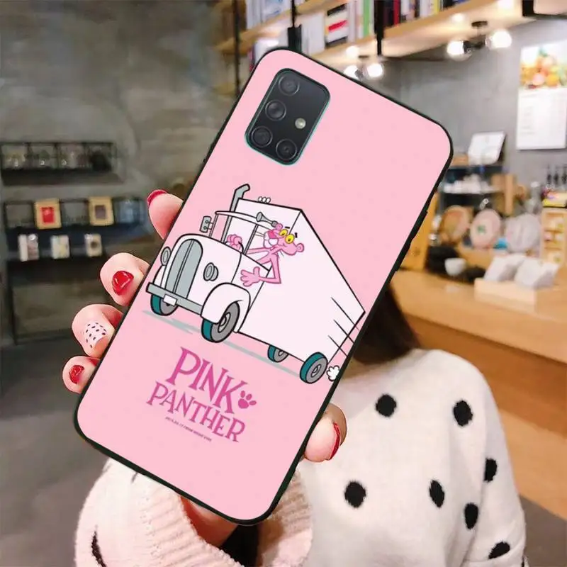 HPCHCJHM Pink Panther Phone Case For Samsung A10 A20 A30 A40 A50 A70 A80 A71 A51 A6 A8 2018 | Мобильные телефоны и