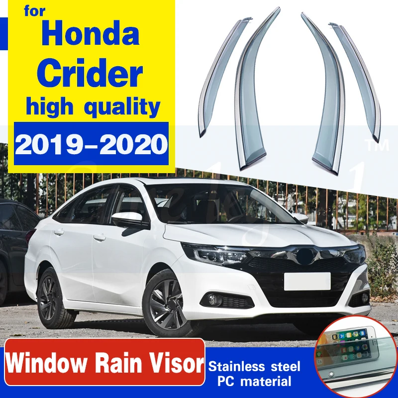 

Car Window Rain Shield Visor Guards Protector Sun Wind Deflector Awning Shade Cover Honda Crider 2019-2020 Car Accessories