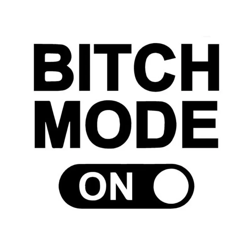 

Personality Bitch Mode After Car Sticker Decals Fashion PVC Windshield Decals Beautifully Decorated Waterproof Sunscreen Decal
