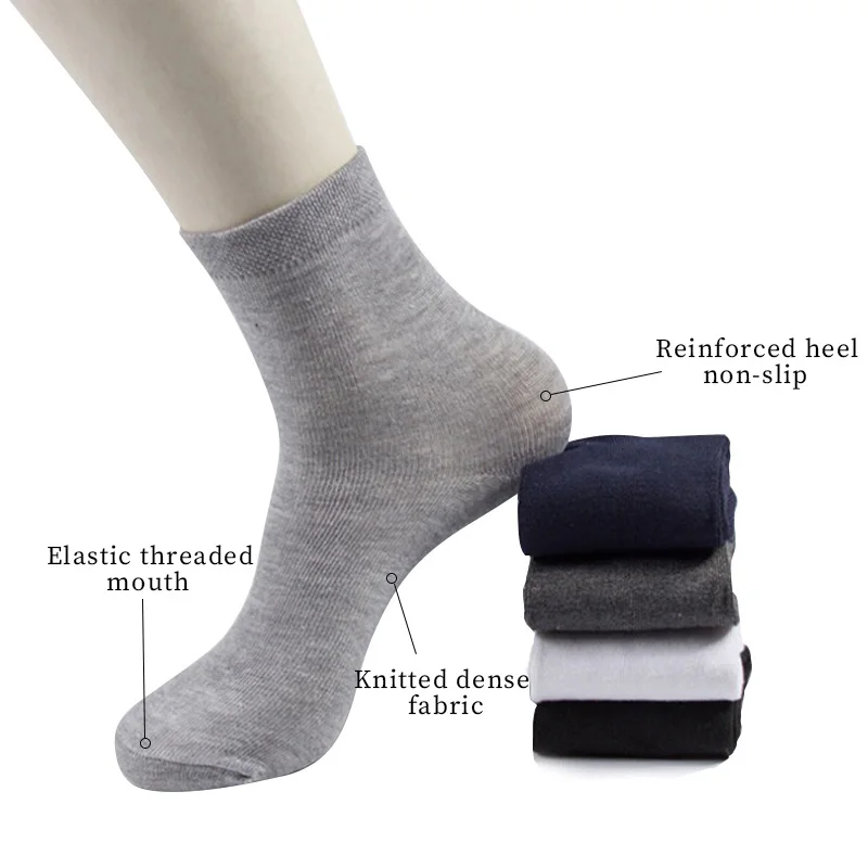 

Men's Cotton Socks New Moisture Wicking Running Socks Soft and Breathable Summer and Winter Men's Casual Basketball Sports Socks