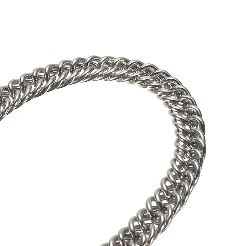 Мужская Байкерская цепочка с черепом трехслойная в стиле панк крючком для брюк