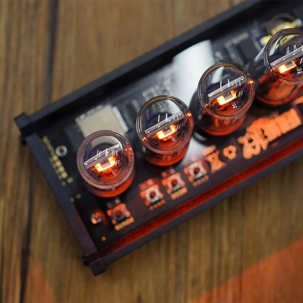 Elekskaker-reloj Retro con iluminaci&oacute;n anal&oacute;gica, dispositivo con pantalla IPS de 6 bits, de tubo Nixie-5