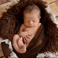 newborn photo props infant studio shooting background decor mat blanket basket filler curly girl boy baby photo shoot accessory