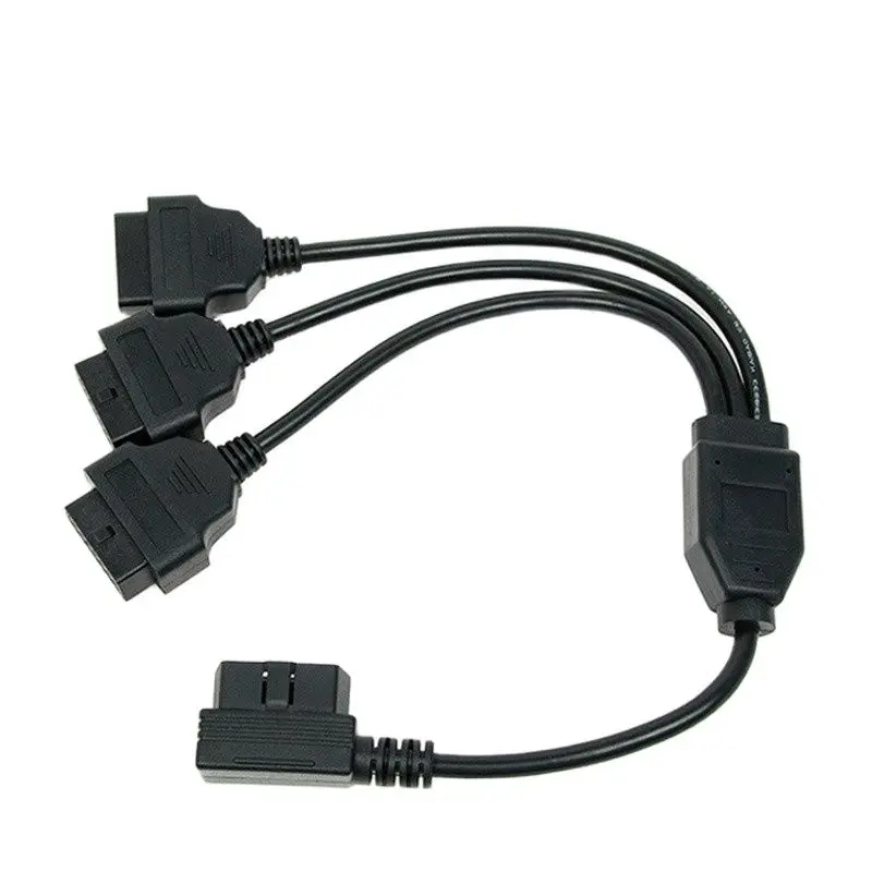 

OBDII 16 Pin 1 Male Splitter to 3 Female Extension Cable OBD2 Car Diagnostic Extender Cord Adapter 50cm diagnostic-tool