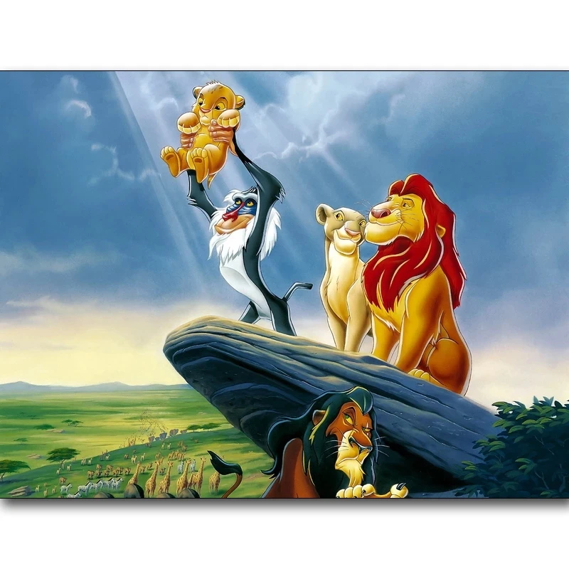 

Diamond Painting The Lion King Diamond Embroidery Cartoon Full Drill 3D DIY Mosaic Diamond Decor Rhinestones Needlework