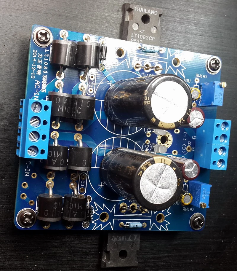

Vogue High-power Adjustable Regulated DC Power Supply Board HIFI Linear Power Supply Dual-output Power Supply Board Kit