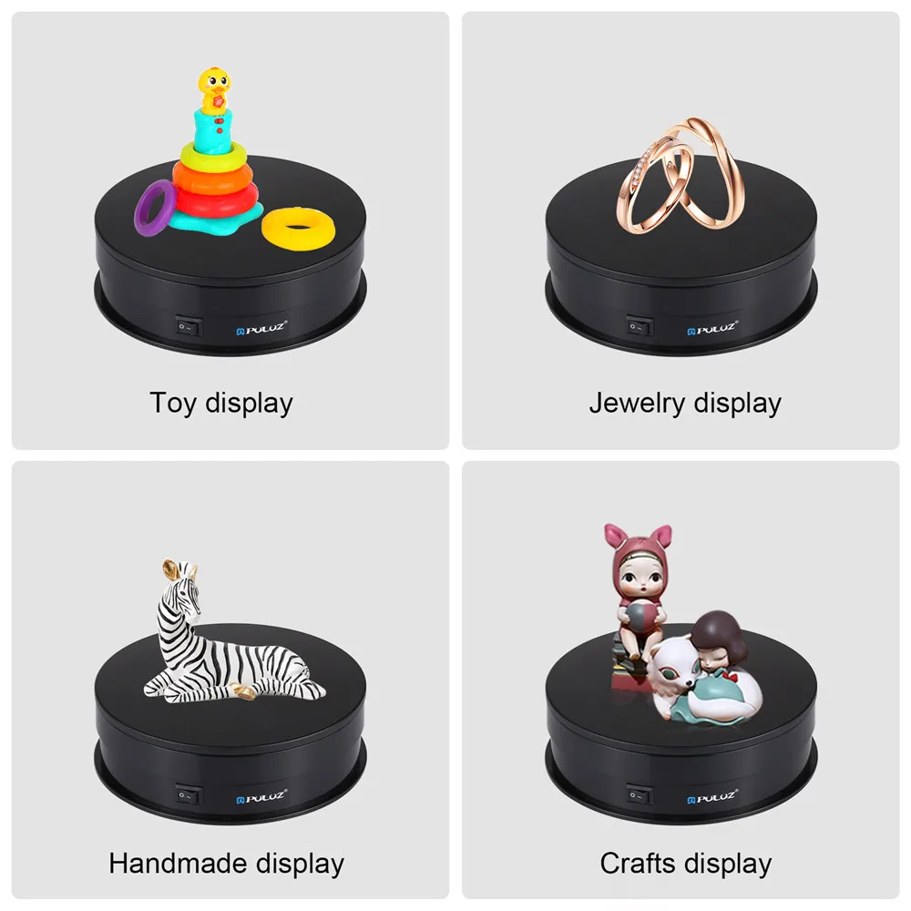 

USB Electric 360 Degree Rotating Turntable Display Stand For Photography Max Load 15Kg Video Vlog Shooting Props Turntable