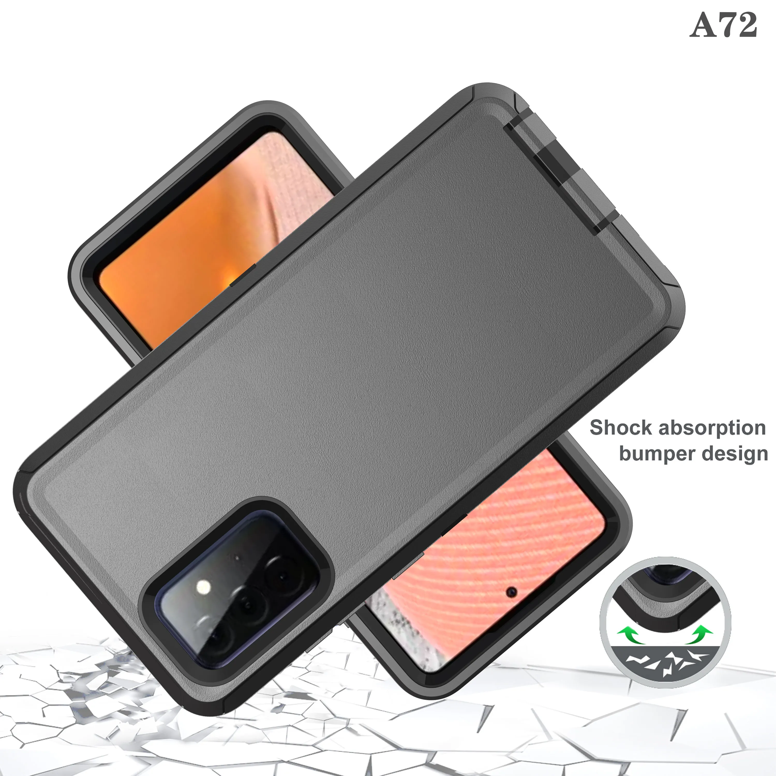 360 Full Armor Case For Samsung Galaxy A72 A52 5G A12 A53 A33 S23 Note 20 Ultra S20 S21 Plus S22 Pack Belt Clip Silicone Cover