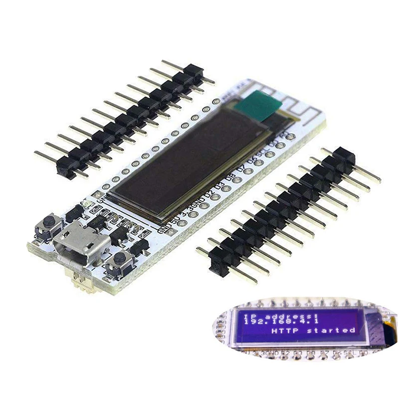 Комплект ESP8266 с органическим светодиодом и Wi-Fi 0 91 дюйма синий светодиодный