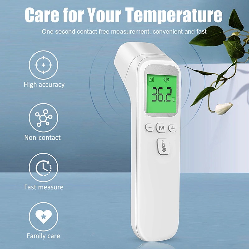 Digital Infrared Thermometer Laser Temperature Meter Non-contact Pyrometer Hygrometer IR Termometro color LCD Light Alarm | Красота и